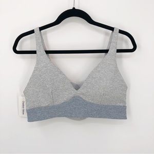 Outdoor Voices XL Plunge Bra Dove Rose Quartz Lake